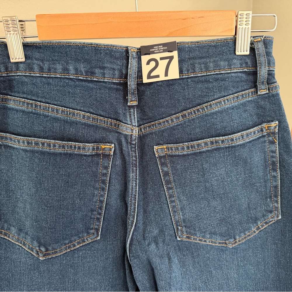 Women’s GAP WIDE LEG Blue Jeans - Picture 6 of 6